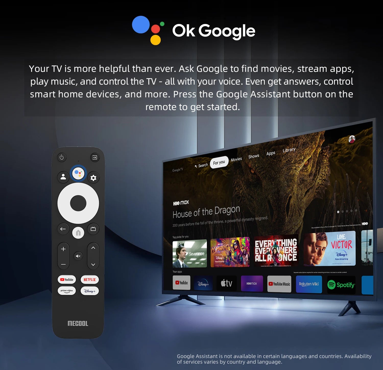 MECOOL Original KM7 PLUS Netflix TV Box 2GB16GB Android Smart TV 11 Google Certified 4K Amlogic tvbox ip tv WIFI Hebrew Arabic