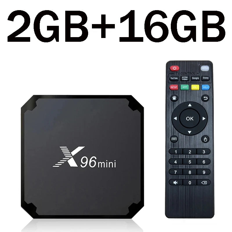 Originele X96 mini tv box Android 11.0 H313 S Quad Core 2GB 16GB 4G WiFi 4K UHD HDR 10 H265 multimedia speler TV Box